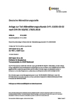 DAkkS certificate accreditation PL-11035-03-02 - attachment