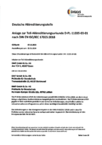 DAkkS certificate accreditation PL-11035-03-01